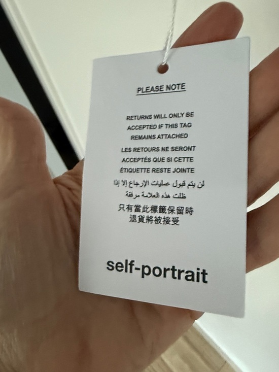 Self-Portrait Indigo Crystal Trim Mini Dress NWT Size 2 - Picture 6 of 10